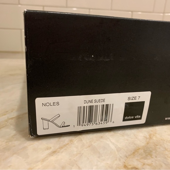 NWT- Dolce Vita Noles Heels in Dune suede, Size 7 - Picture 13 of 13